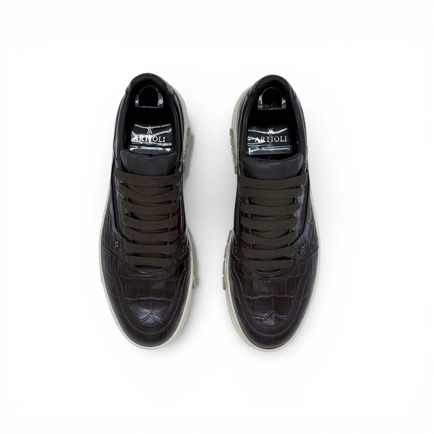 Sneakers Artioli croco marron