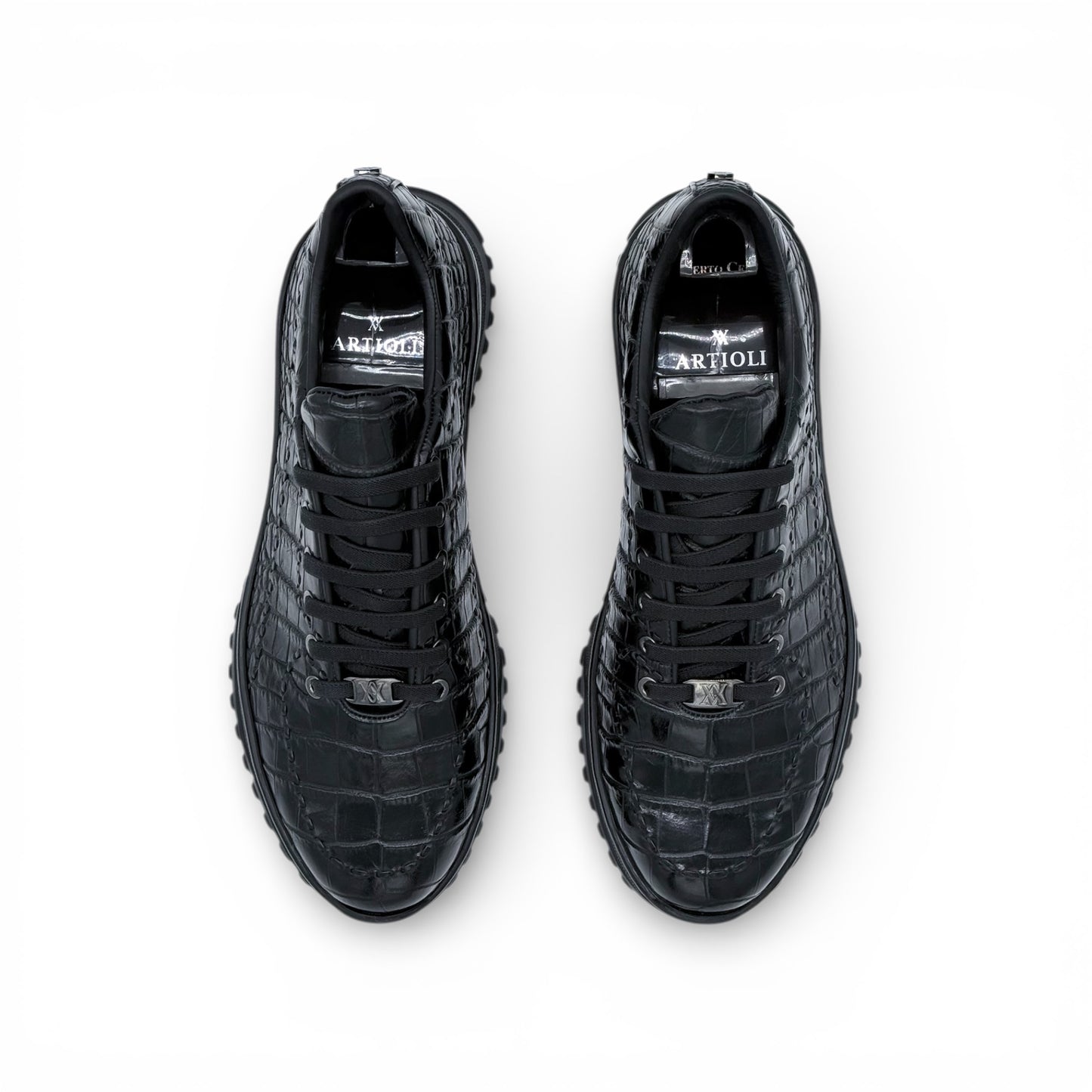 Sneakers Artioli croco noir