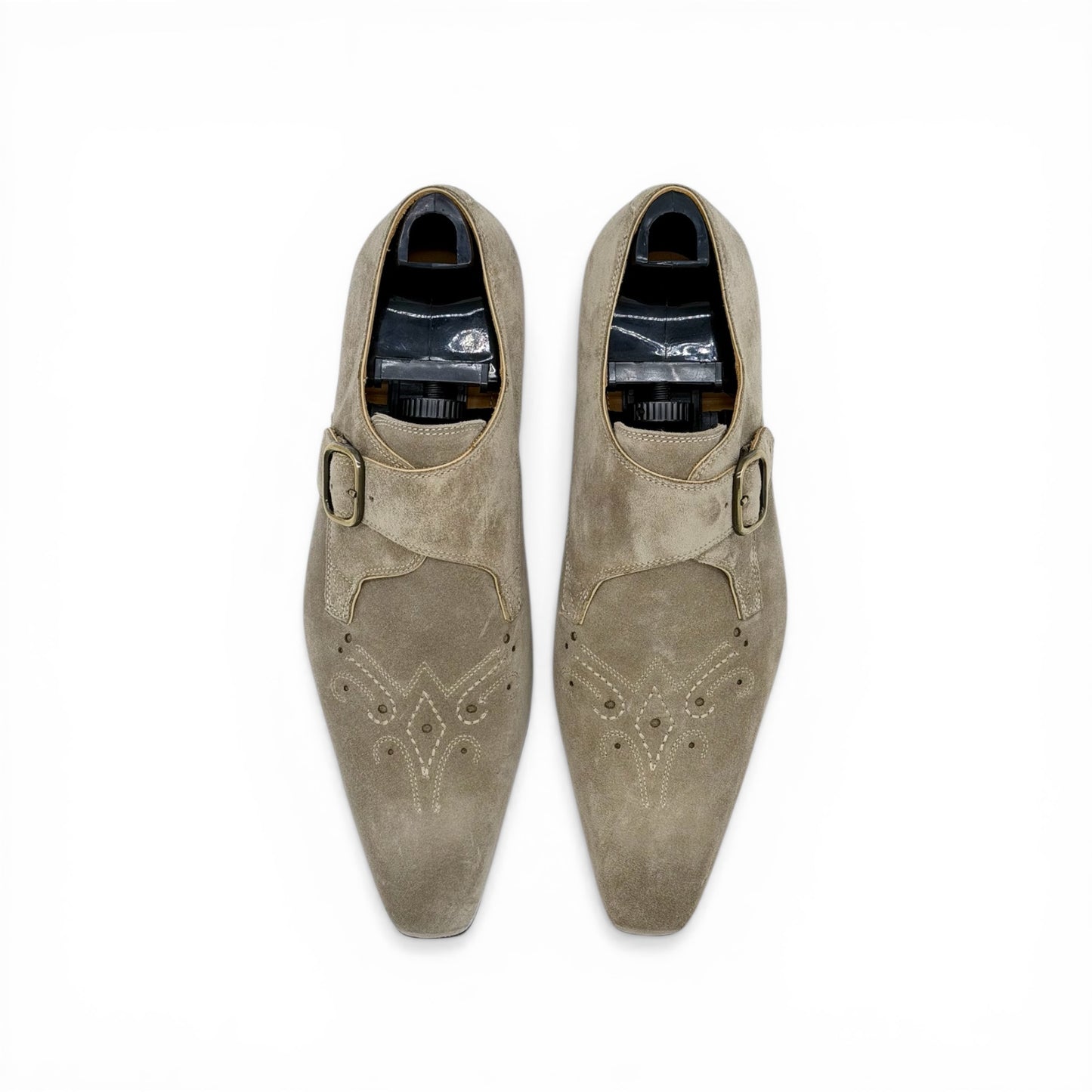 Soulier à boucle Roberto Celk en suède beige