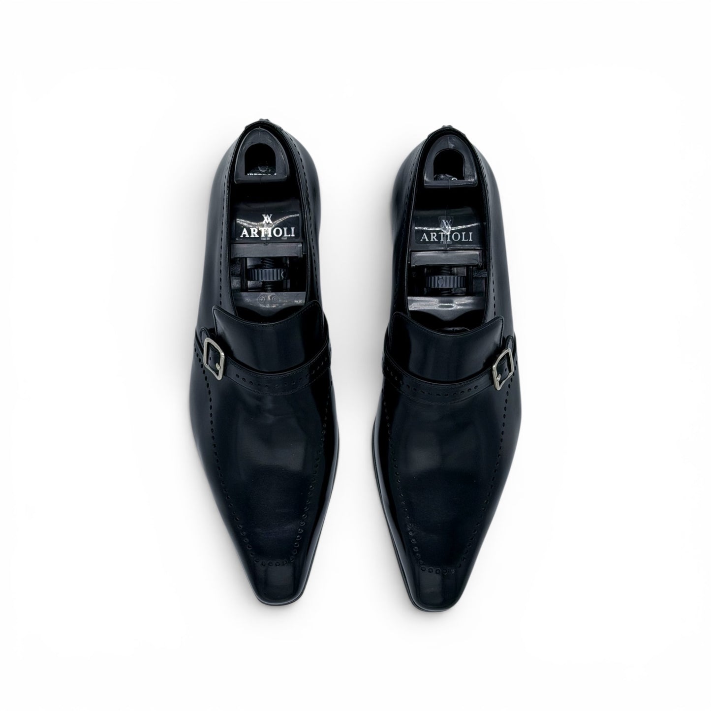 Soulier à boucle Artioli en cuir noir