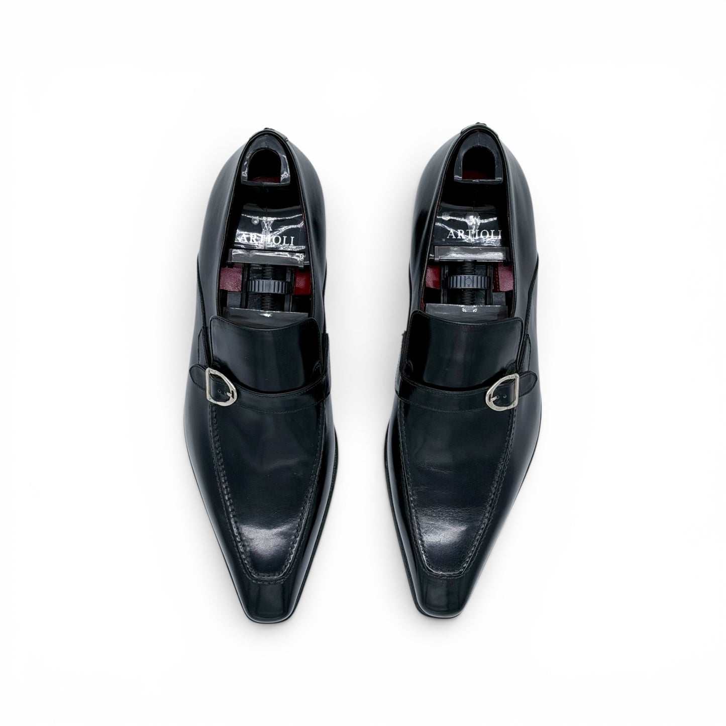 Soulier à boucle Artioli en cuir noir