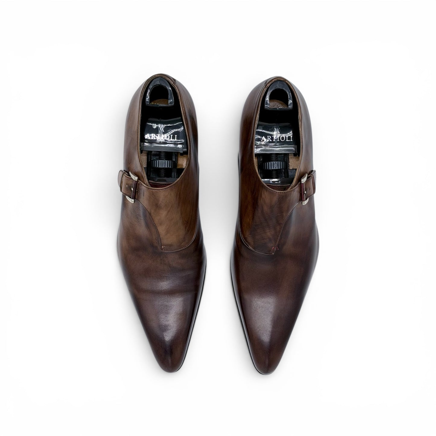 Soulier à boucle Artioli en cuir marron