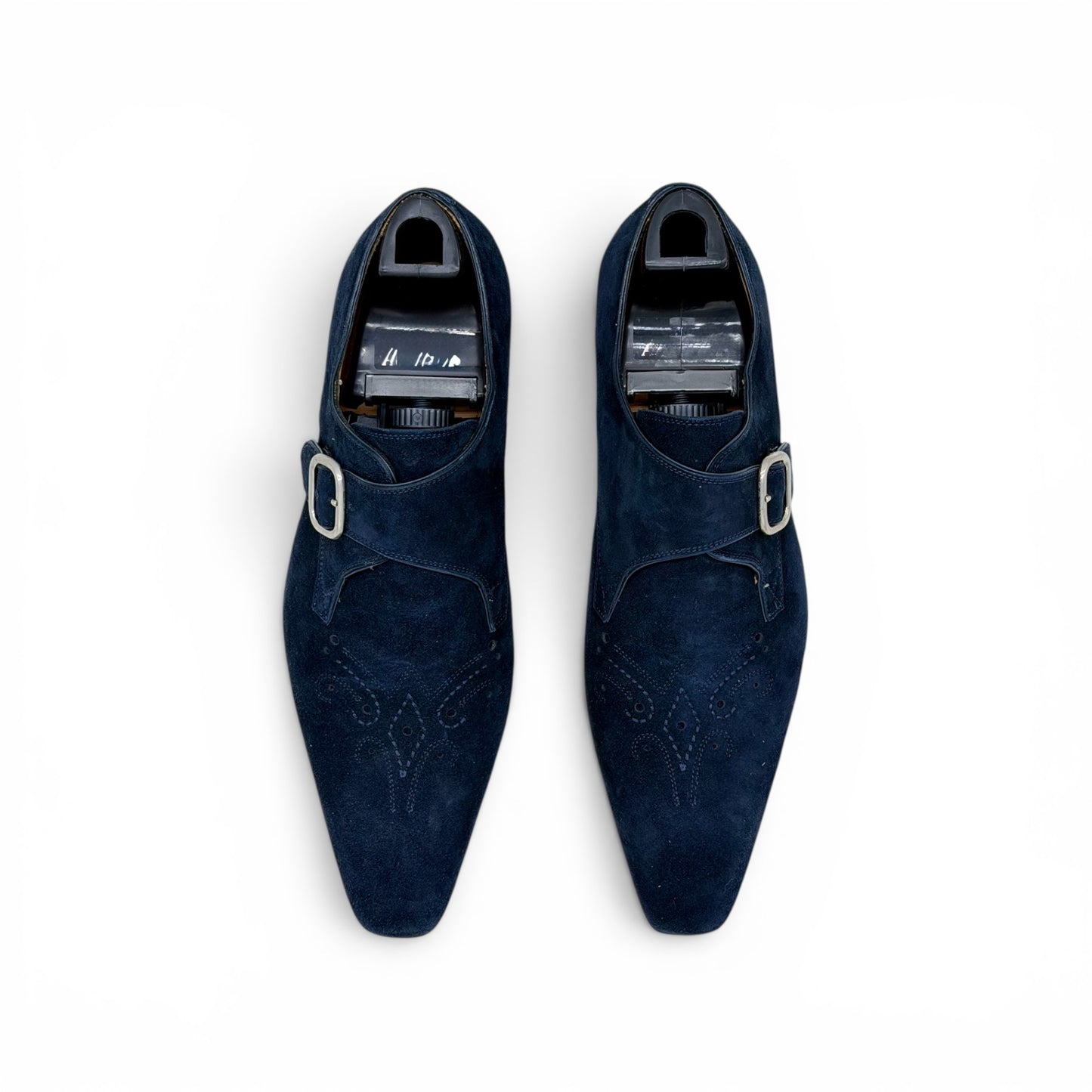 Soulier à boucle Roberto Celk en suede marine