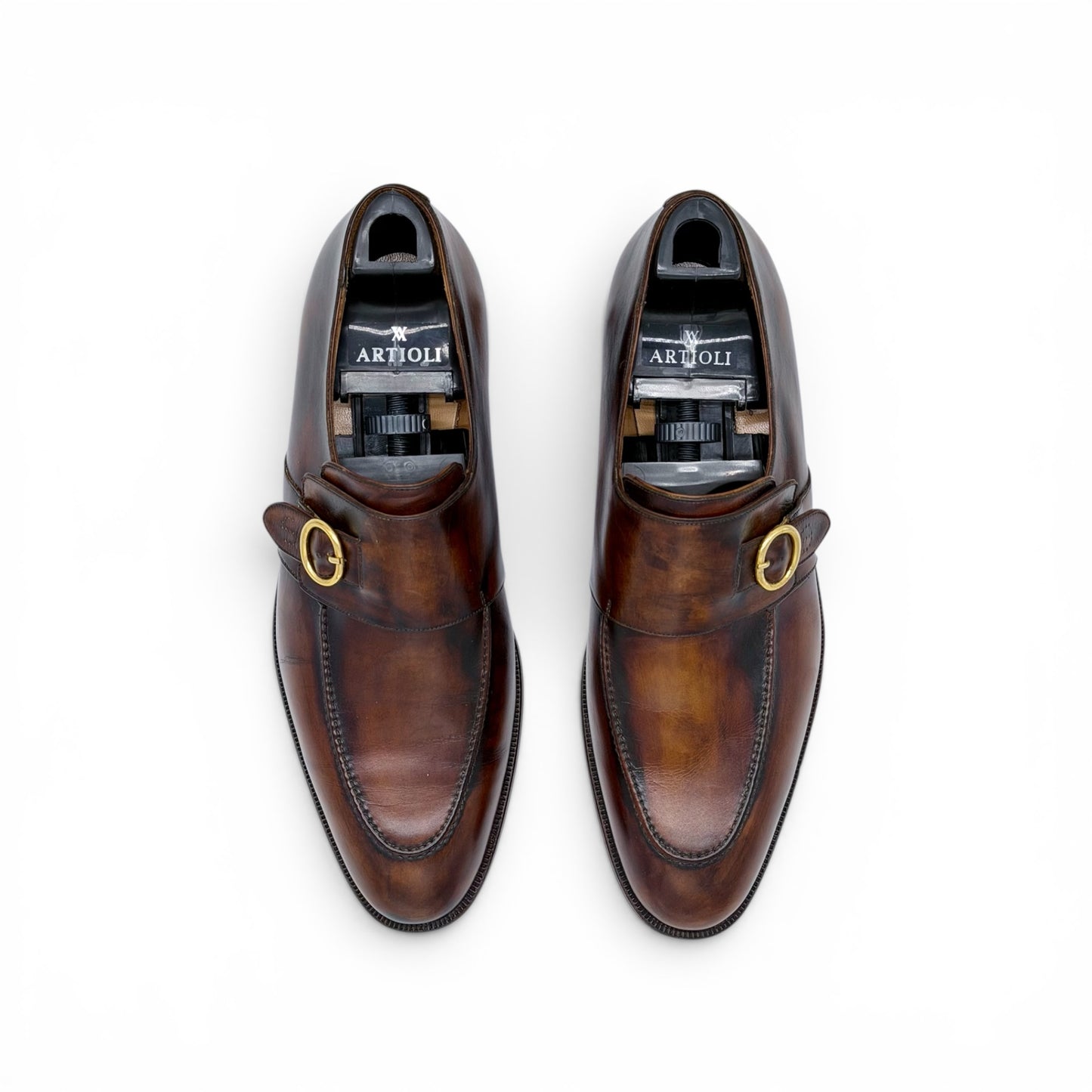 Soulier à boucle Roberto Celk en cuir marron