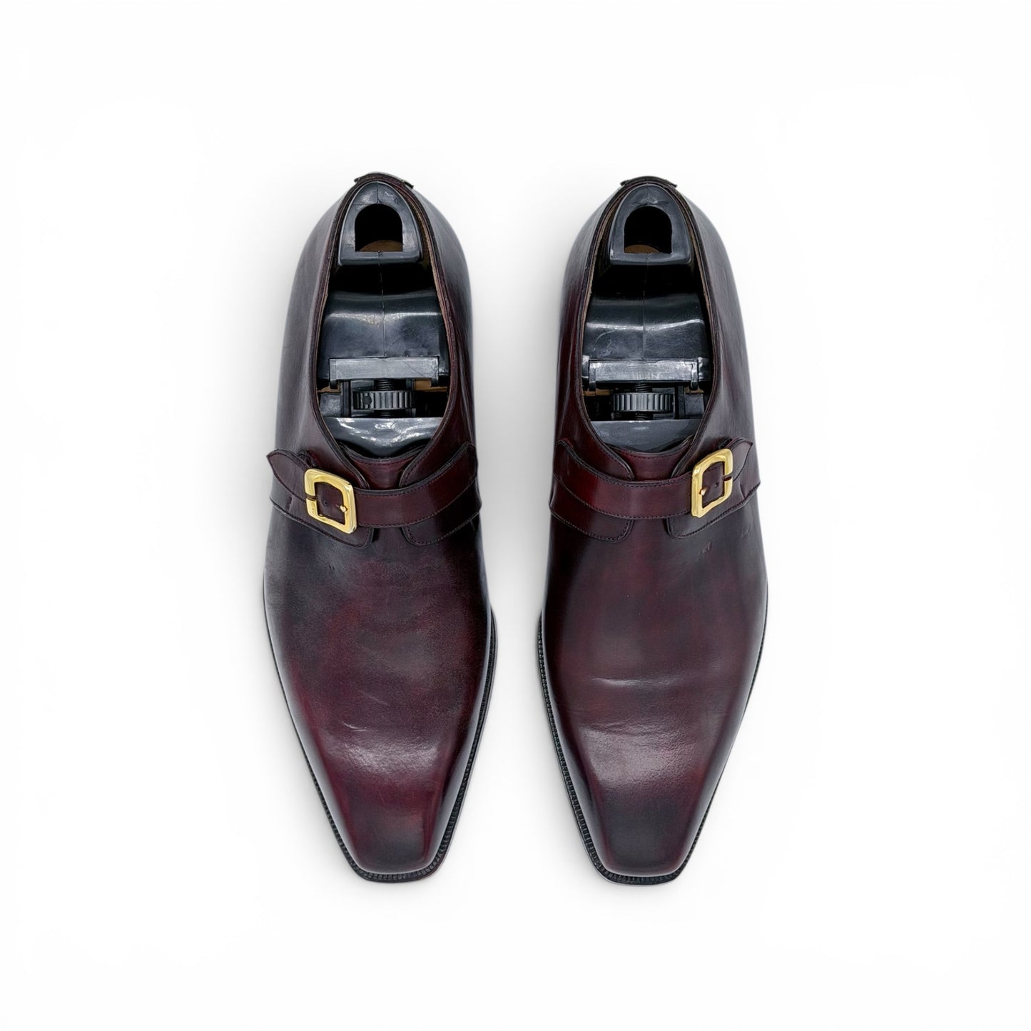 Soulier à boucle Roberto Celk en cuir bordeaux
