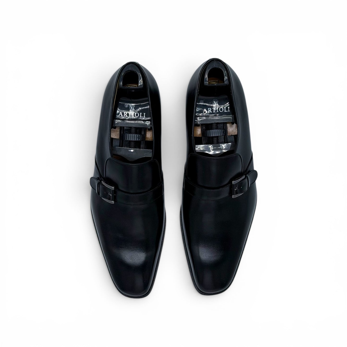Soulier à boucle Artioli en cuir noir