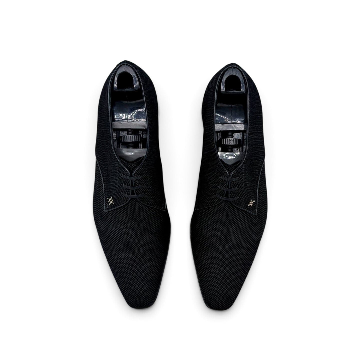 Derby Artioli en suede imprimé noir