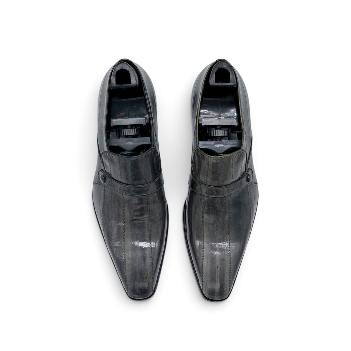 Mocassin Roberto Celk en cuir d'anguille gris