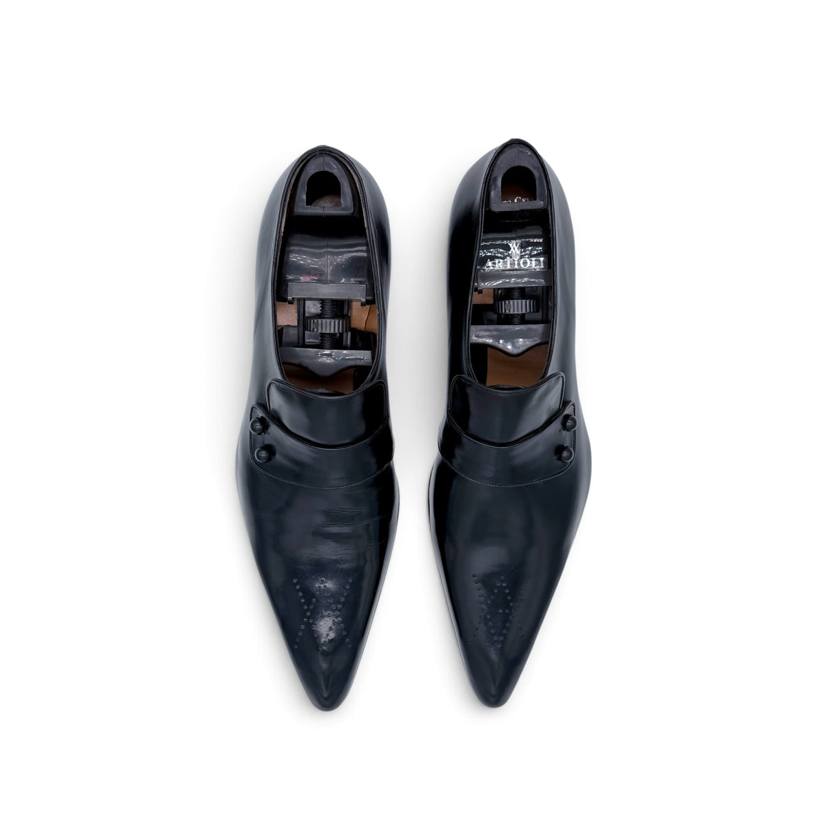 Mocassin Artioli en cuir noir