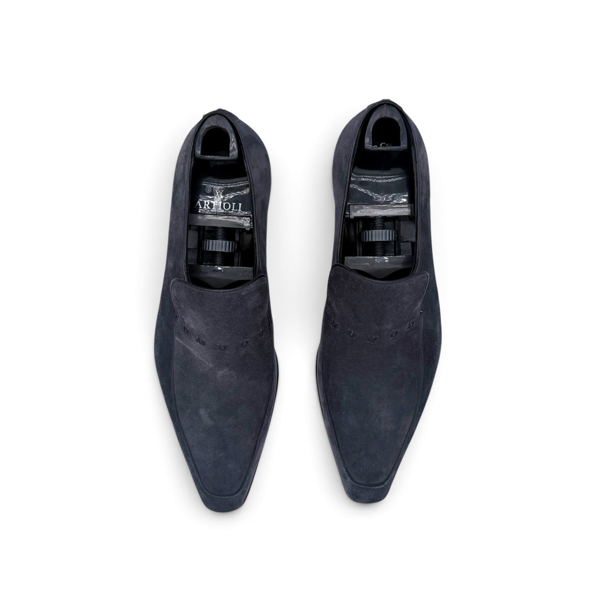 Mocassin Artioli en suede gris
