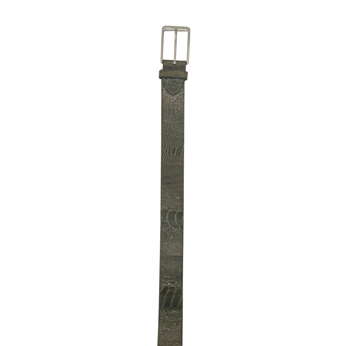 Ceinture Roberto Celk en pâte d’autruche vert