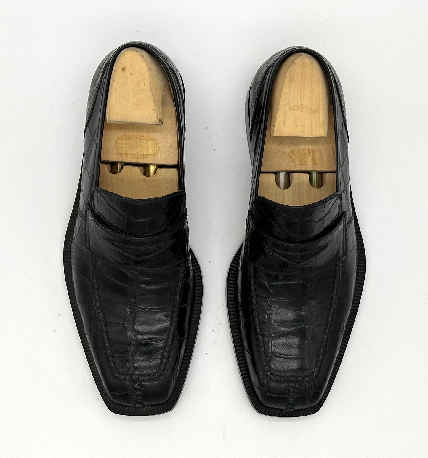 Mocassin Roberto Celk en crocodile noir