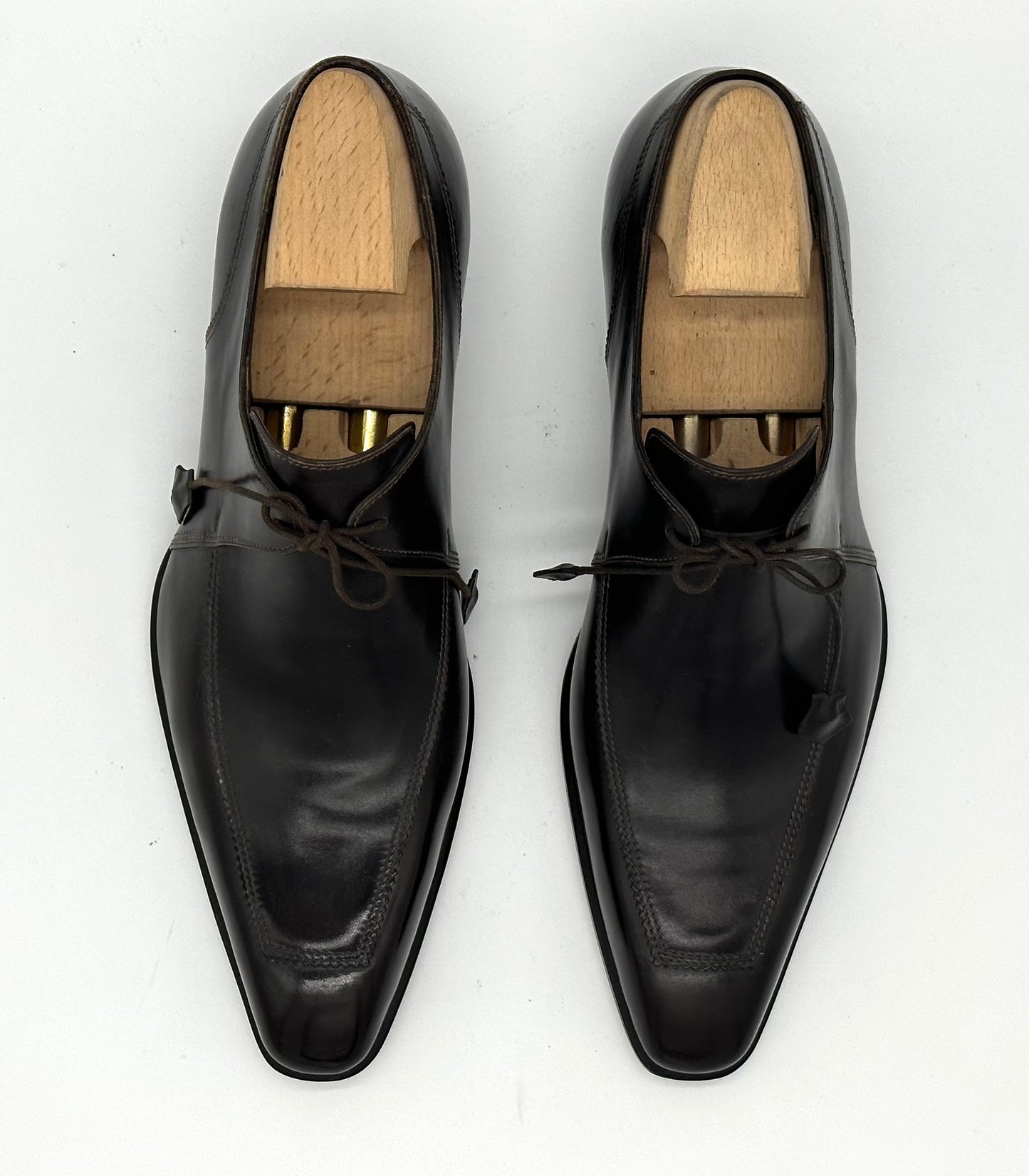 Derby Roberto Celk en cuir marron foncé