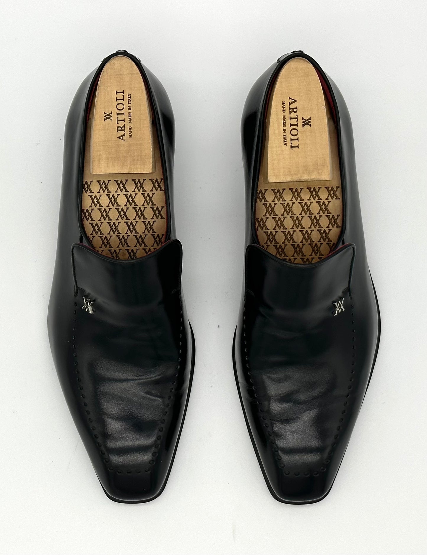 Mocassin Artioli en cuir noir