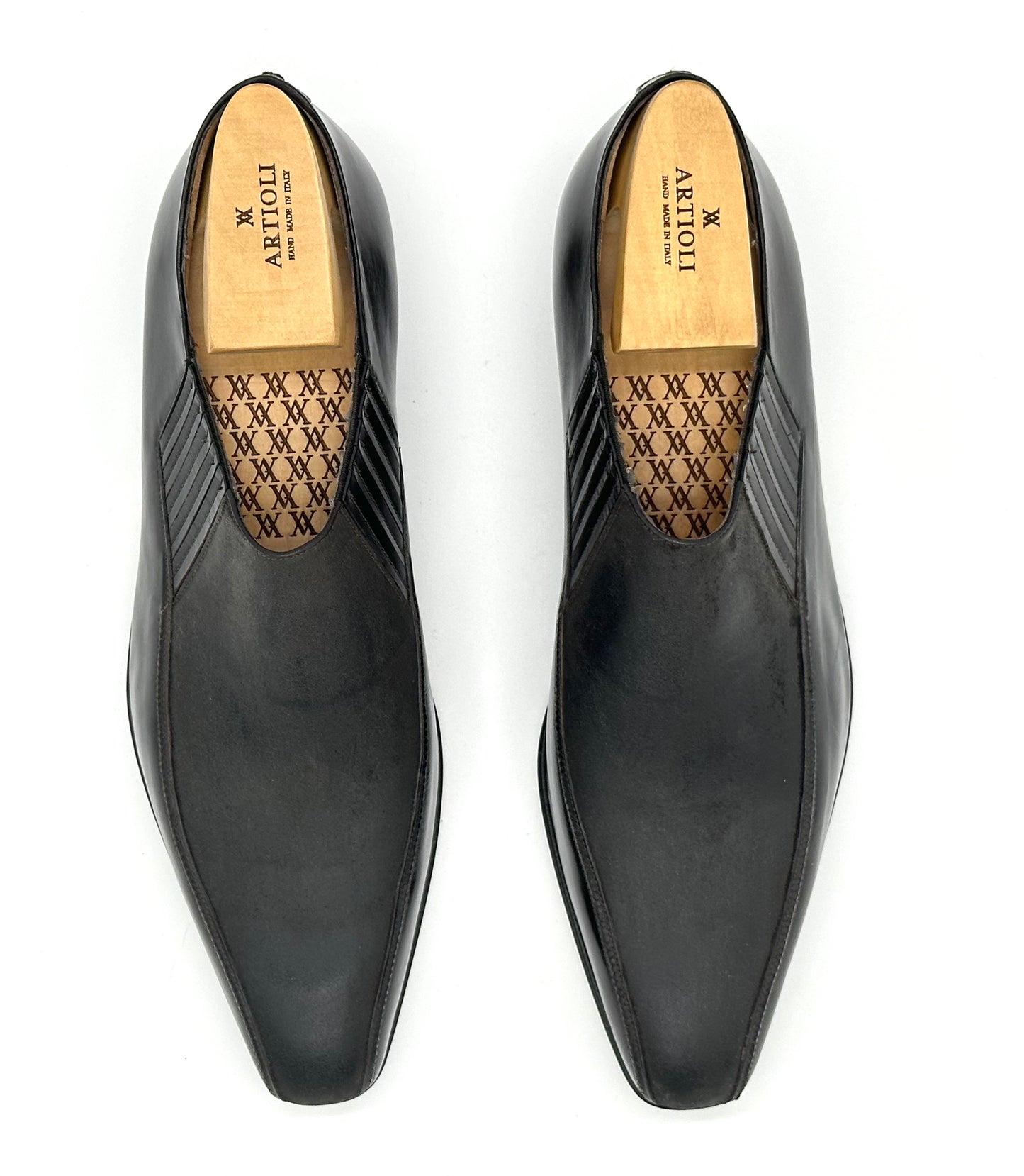 Mocassin Artioli en cuir marron foncé