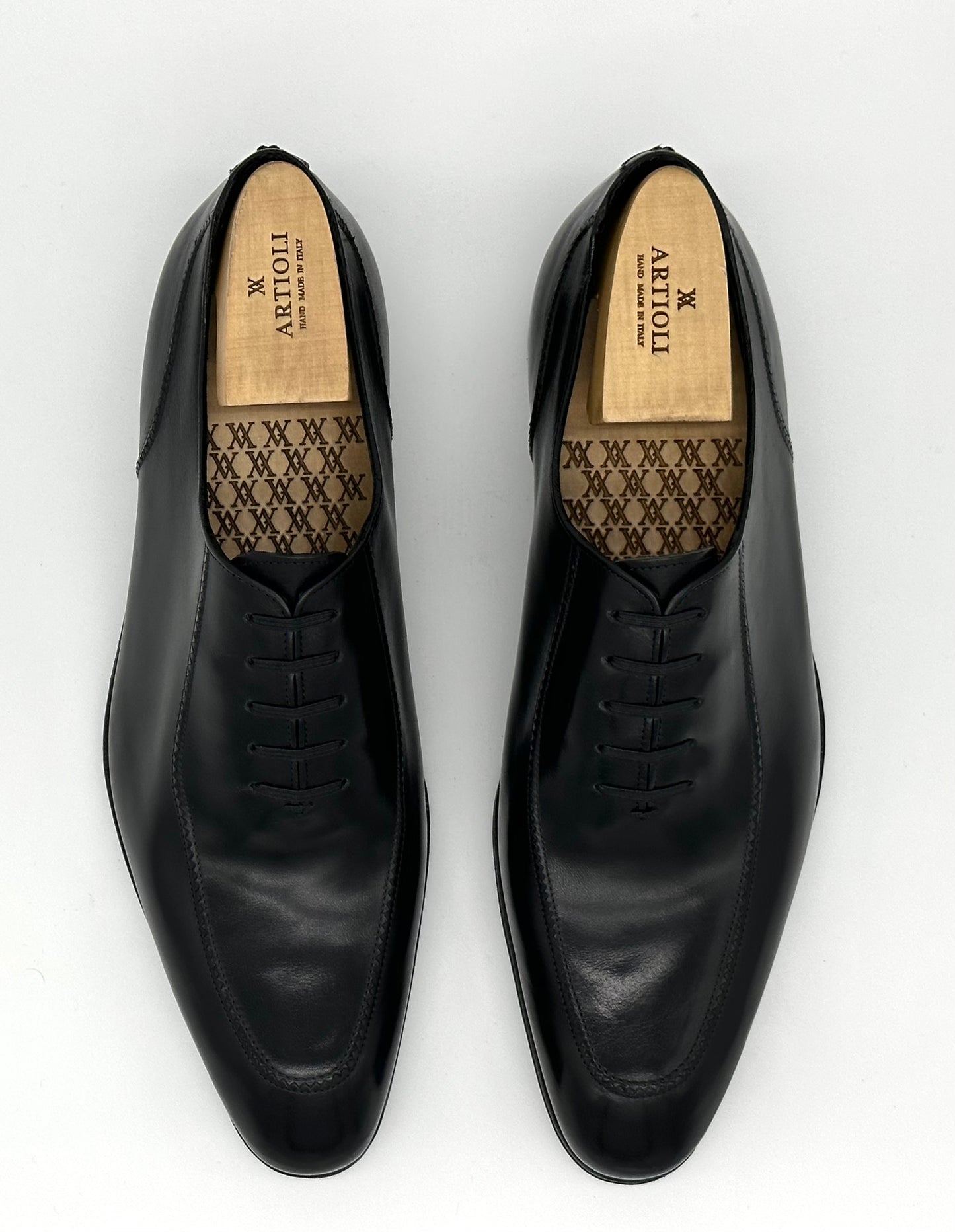 Richelieu Artioli en cuir noir