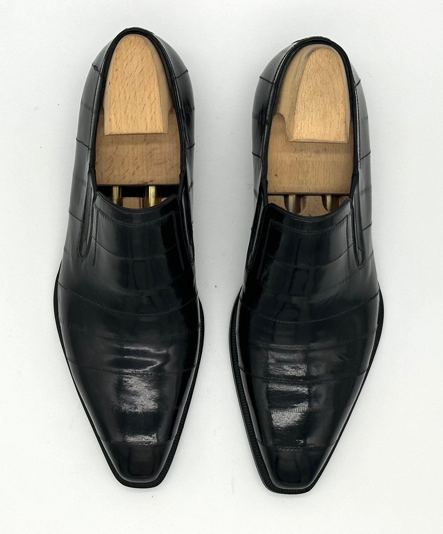 Mocassin Roberto Celk en anguille noir