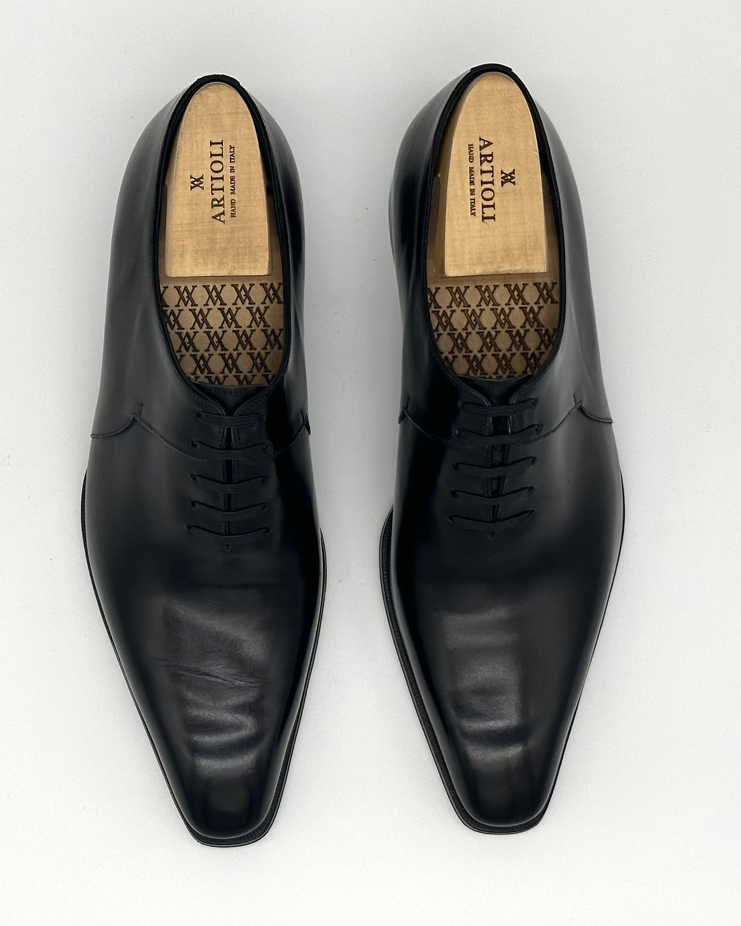 Richelieu Artioli en cuir noir