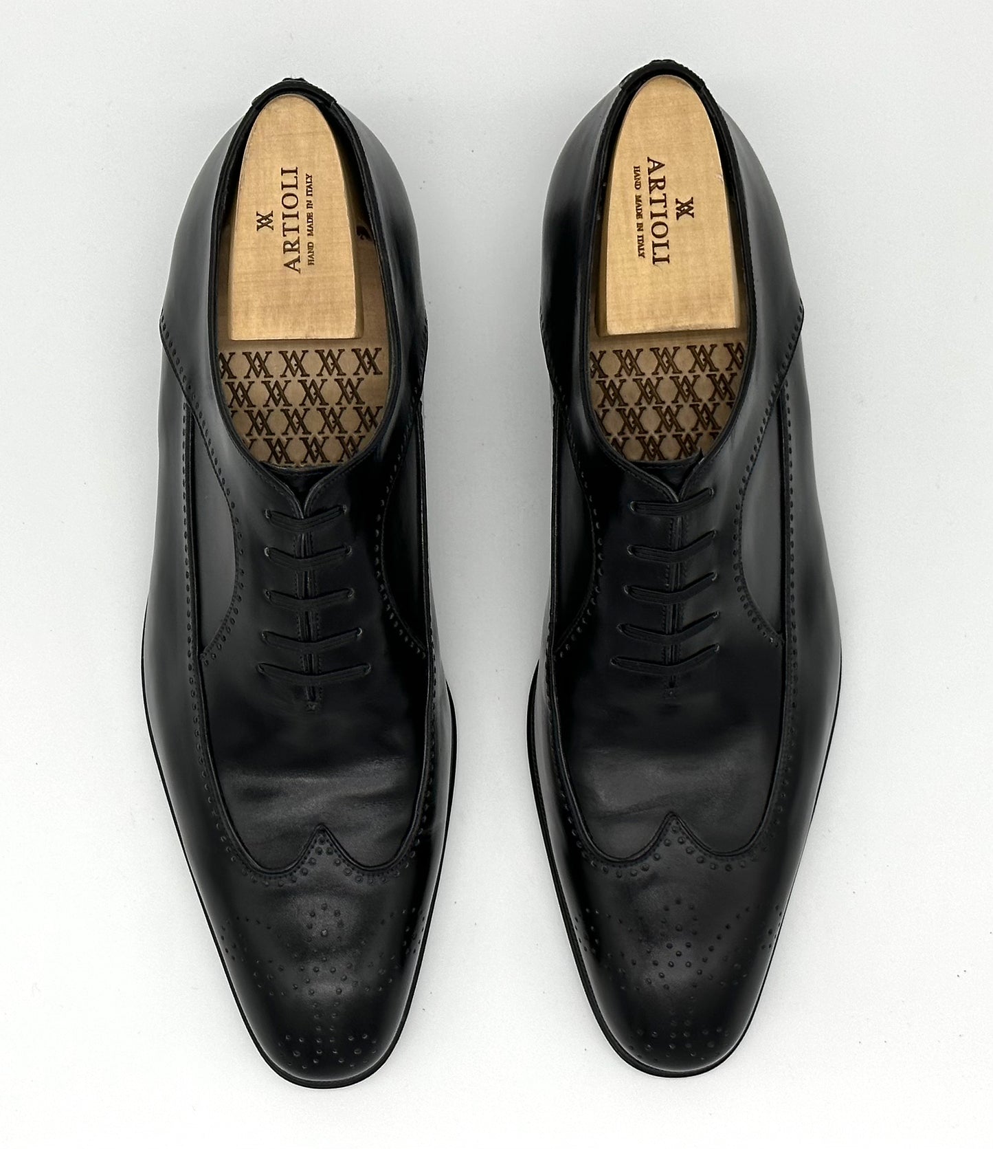 Richelieu Artioli en cuir noir