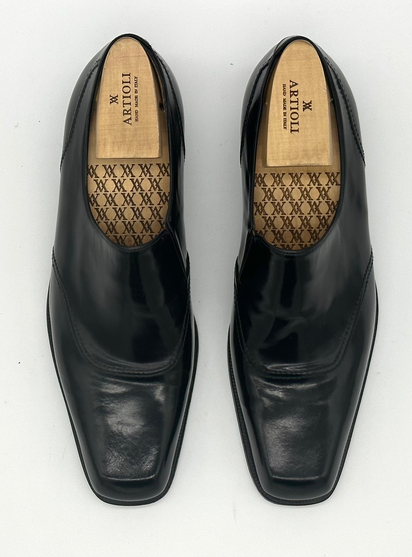 Mocassin Artioli en cuir noir