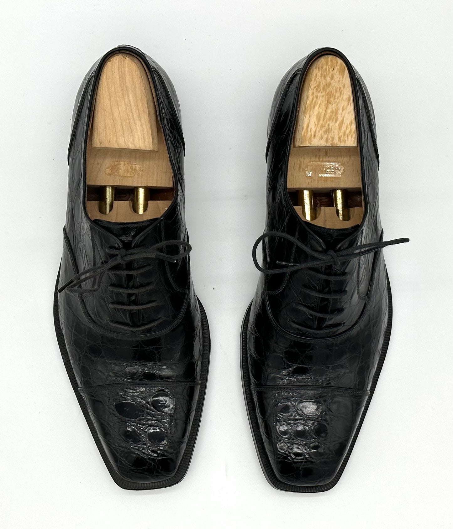 Richelieu Roberto Celk en crocodile noir