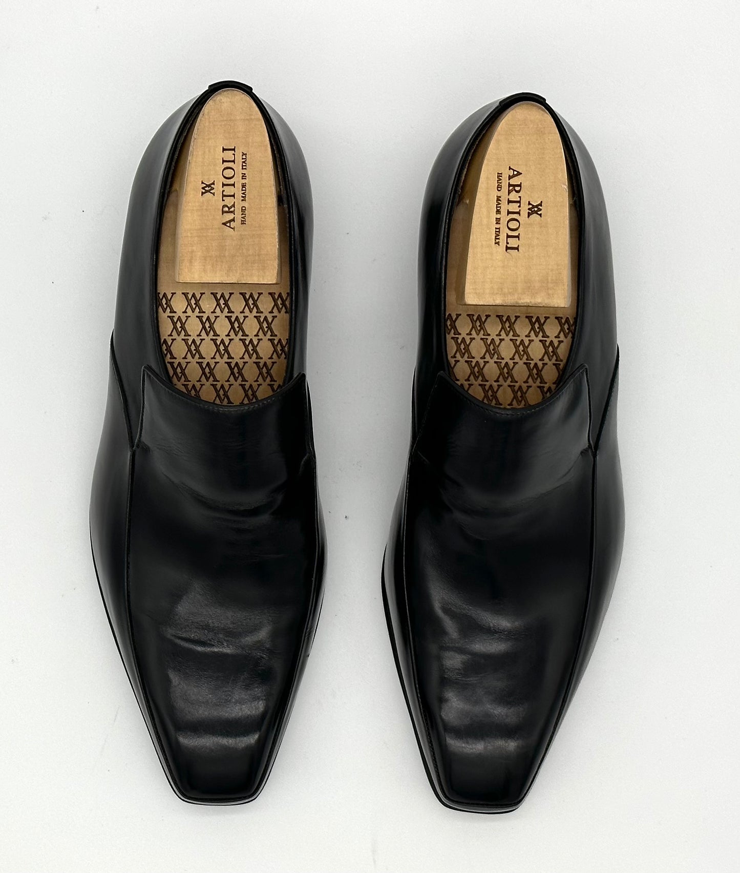 Mocassin Artioli en cuir noir