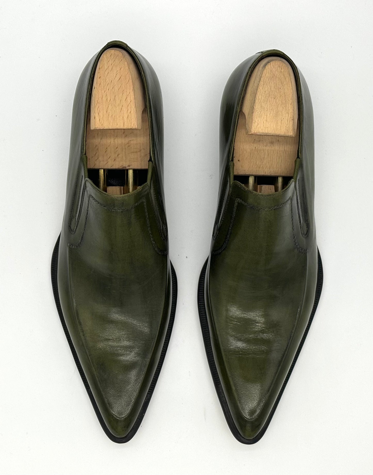 Mocassin Roberto Celk en cuir vert