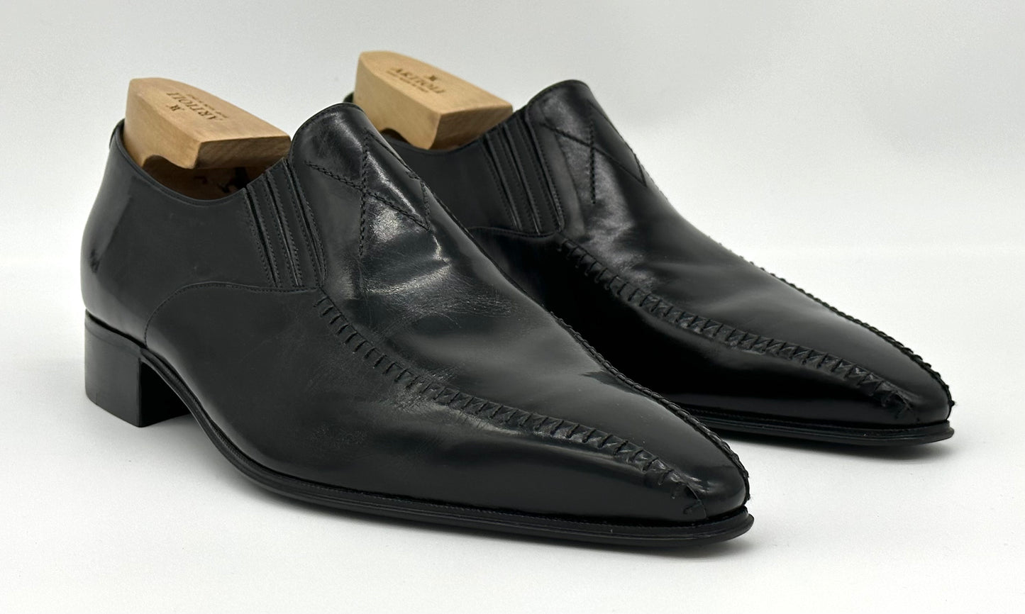 Mocassin Artioli en cuir noir