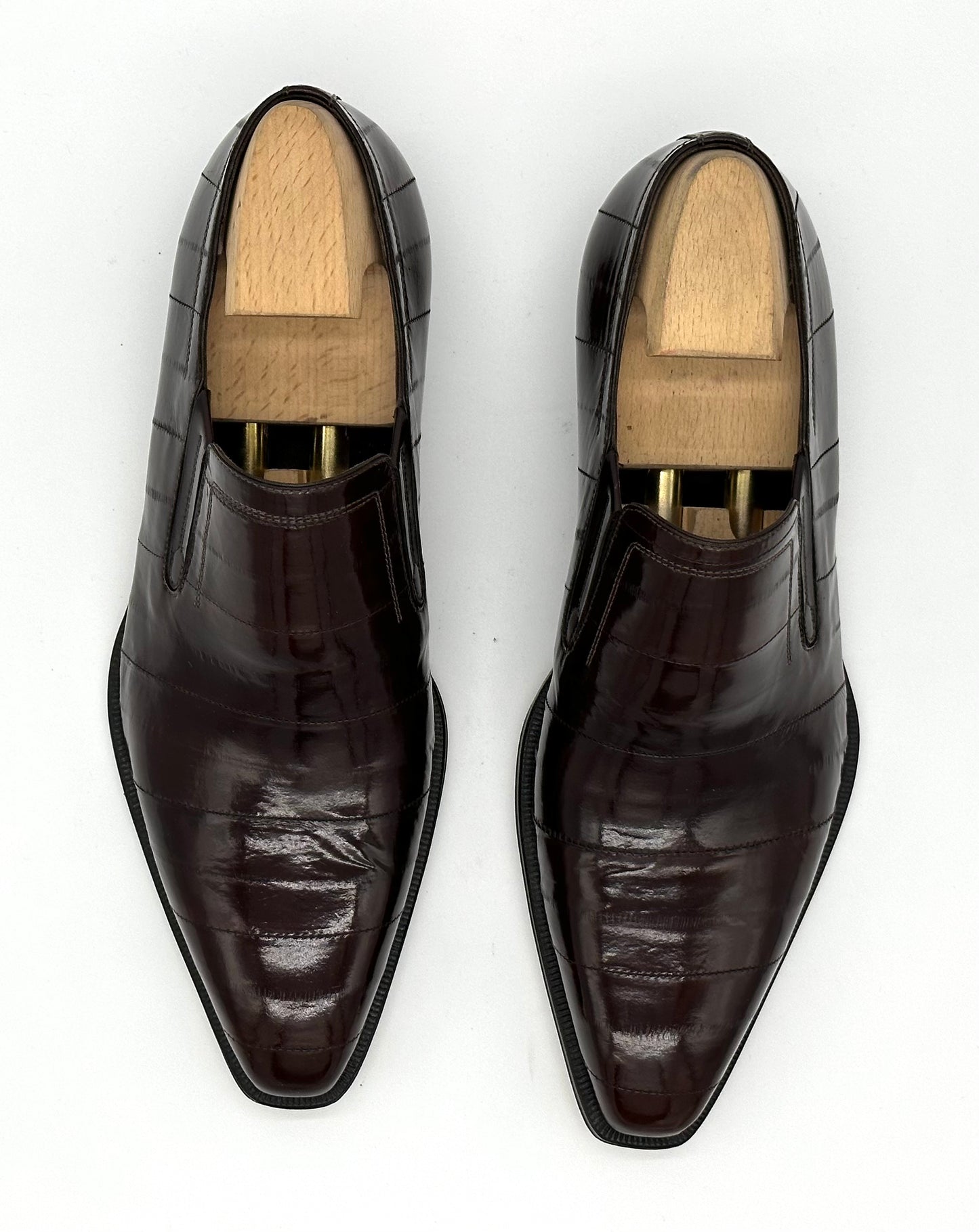 Mocassin Roberto Celk en anguille marron