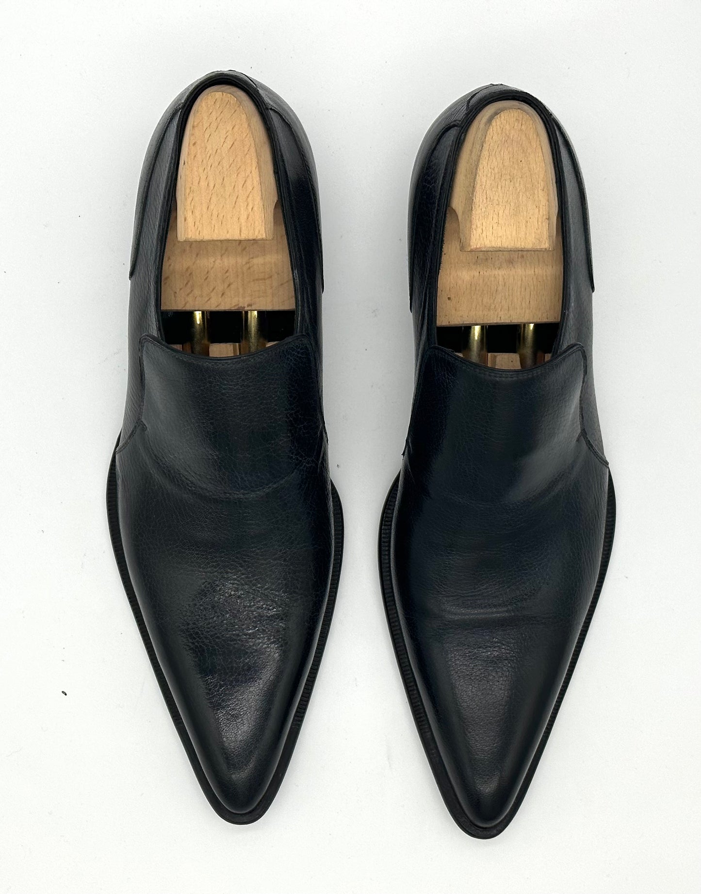 Mocassin Roberto Celk en veau grainé noir