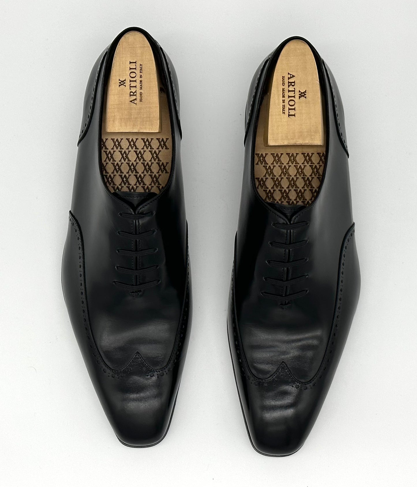 Richelieu Artioli en cuir noir