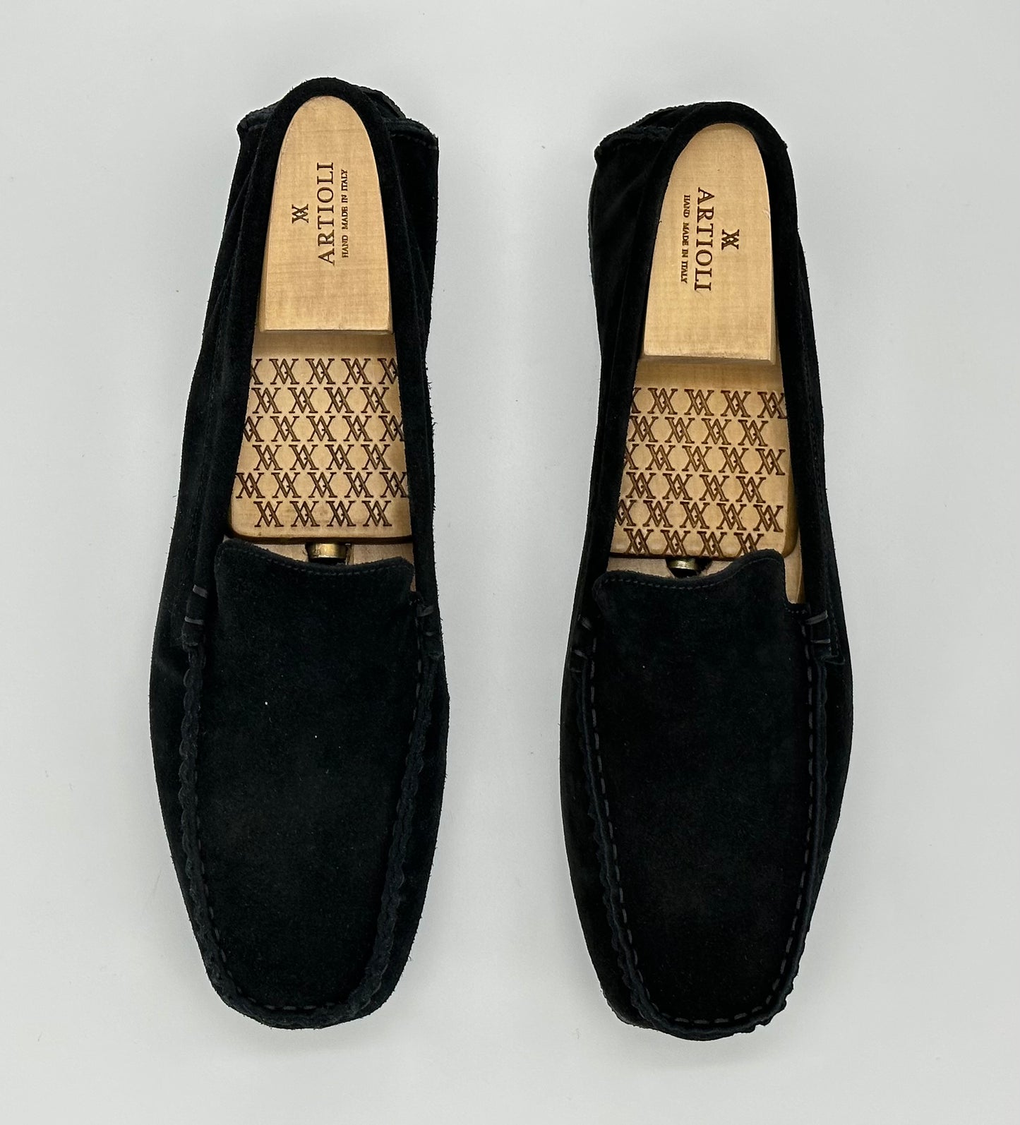 Mocassin Artioli en daim noir