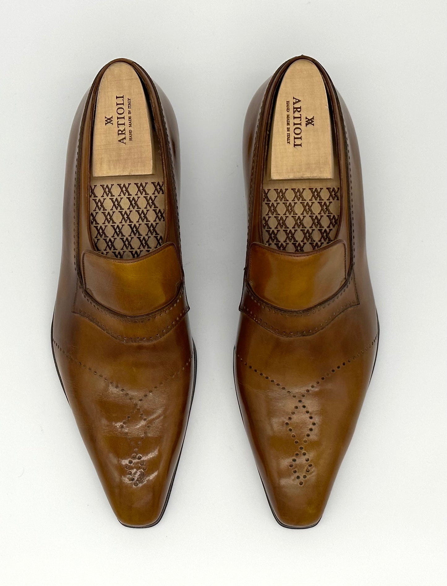 Mocassin Artioli en cuir marron