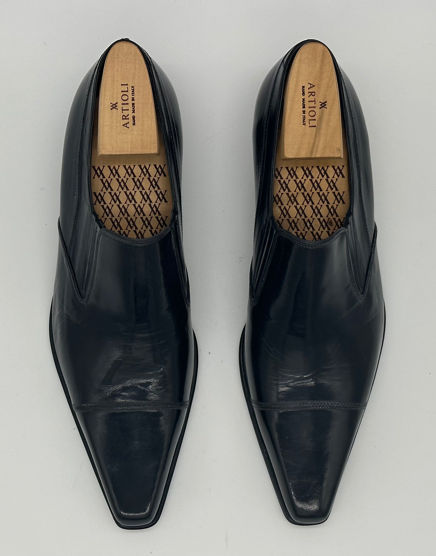 Mocassin Artioli en cuir gris