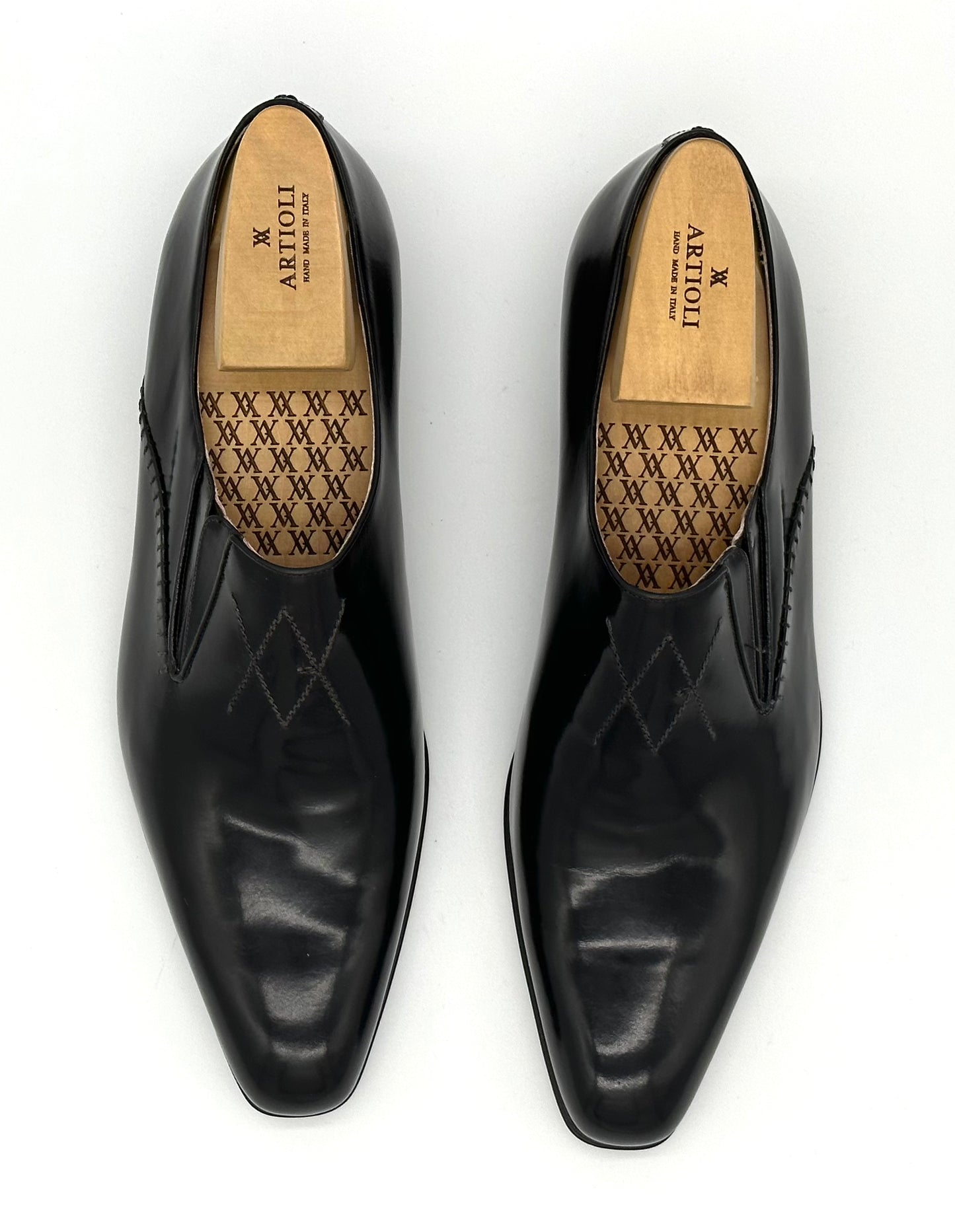 Mocassin Artioli en cuir marron foncé