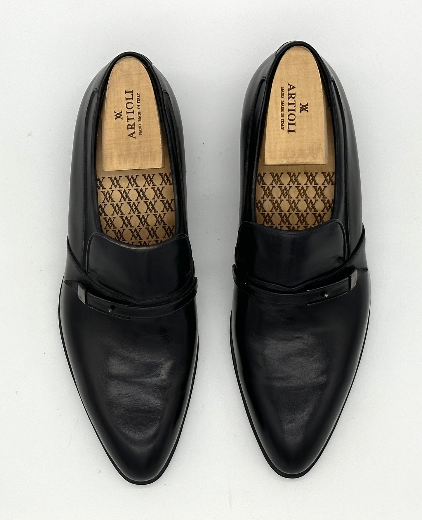 Soulier Artioli en cuir noir