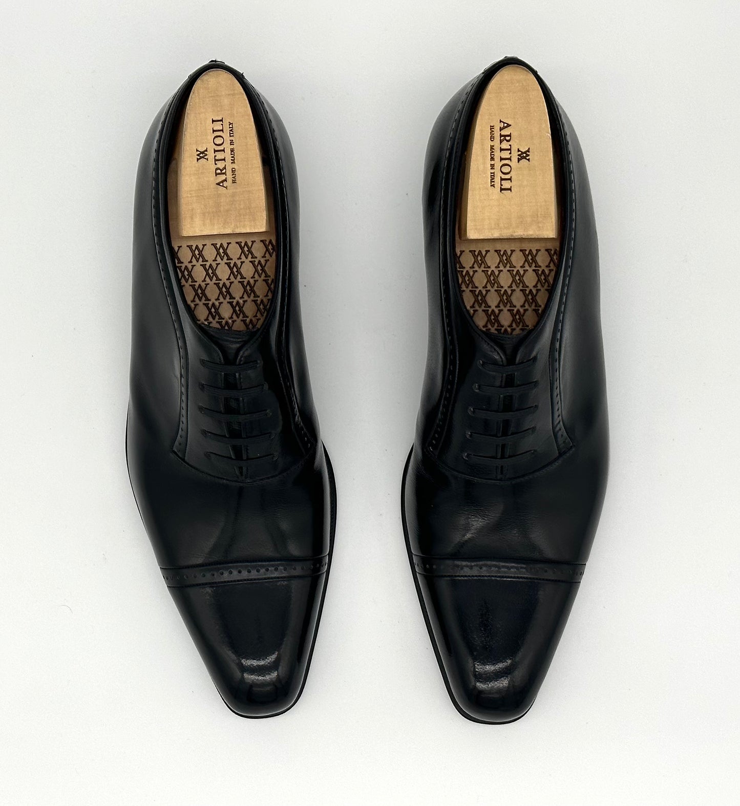 Richelieu Artioli en cuir noir