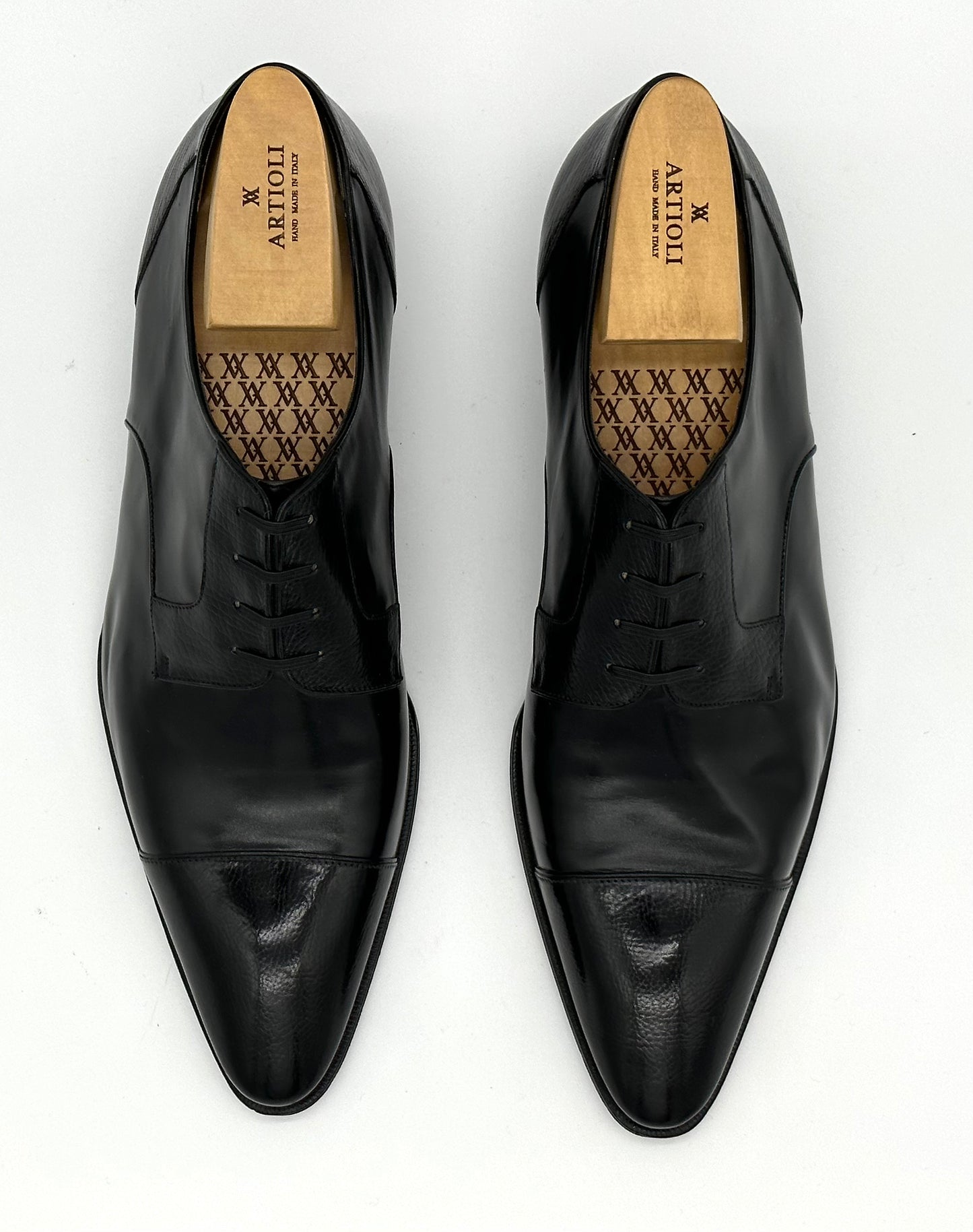 Derby Artioli en cuir noir