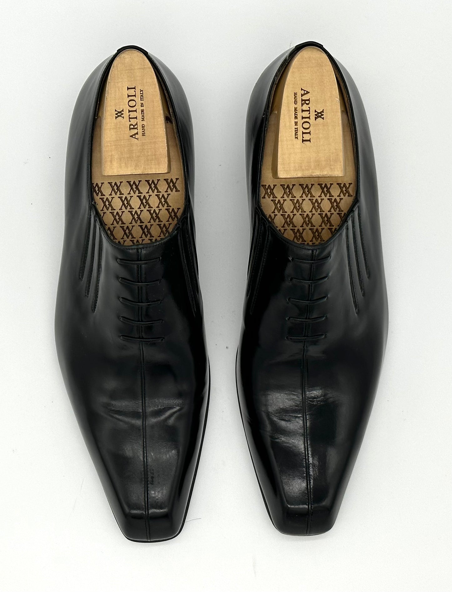 Richelieu Artioli en cuir noir