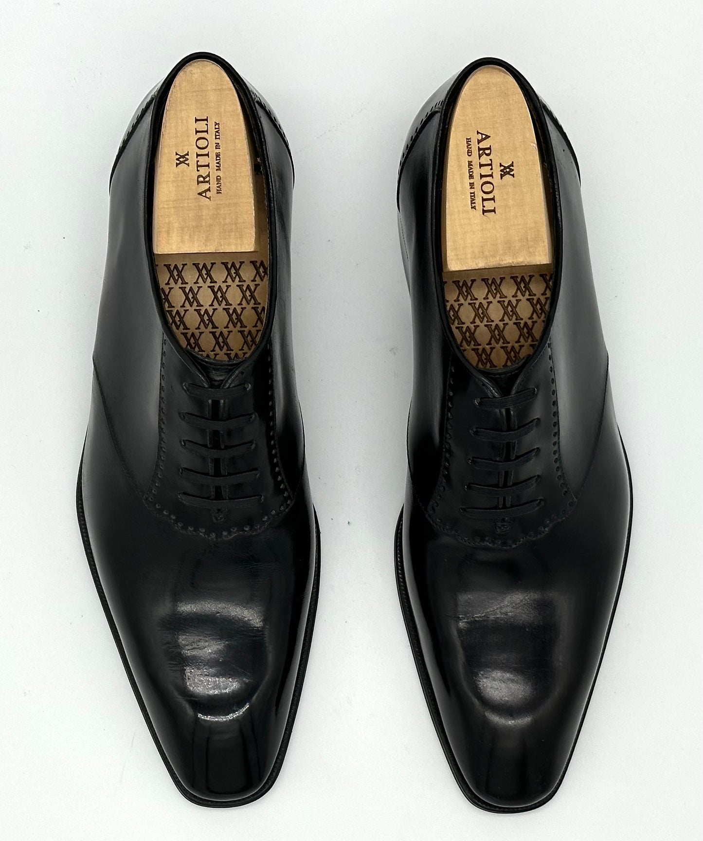 Richelieu Artioli en cuir noir