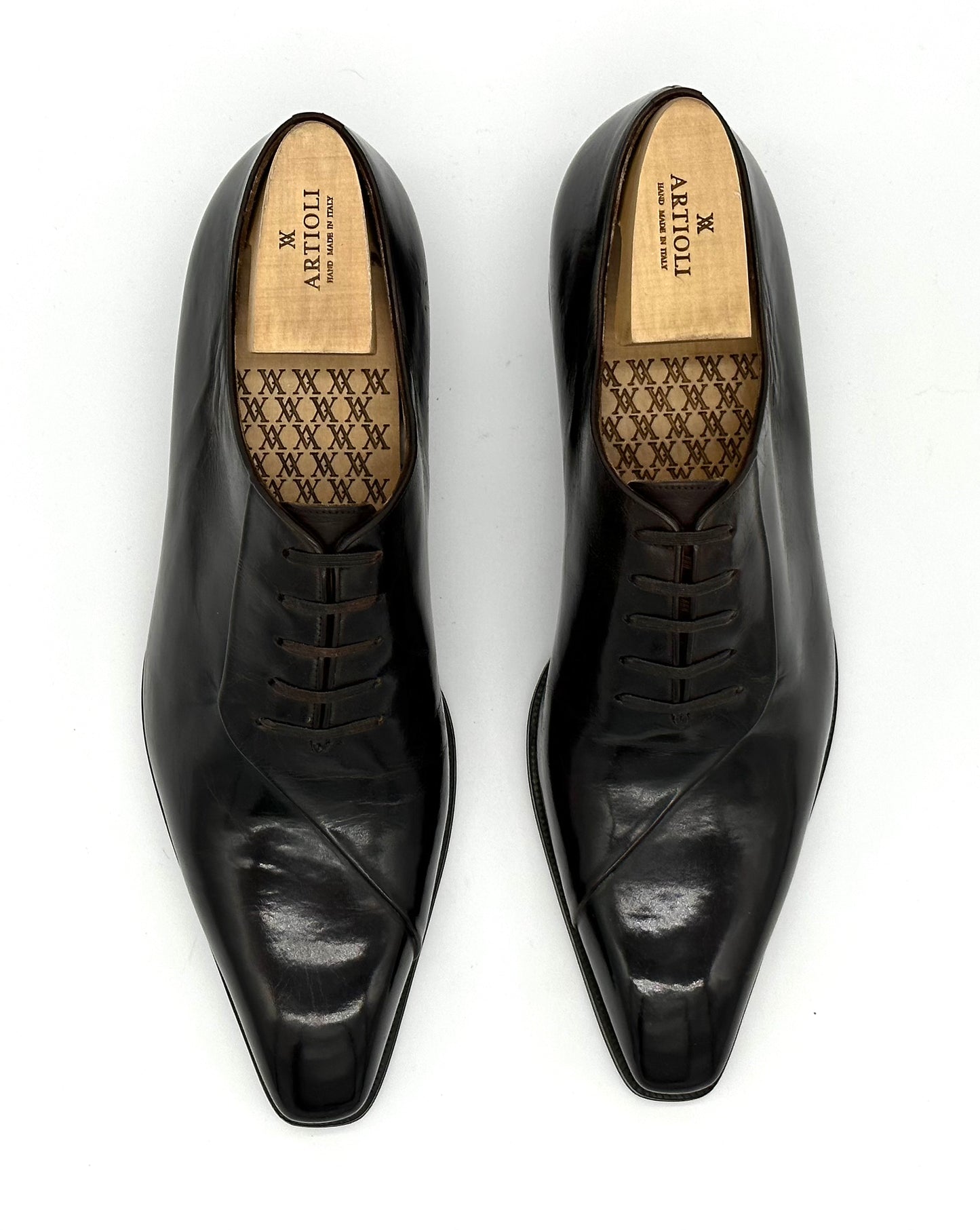 Richelieu Artioli en cuir marron