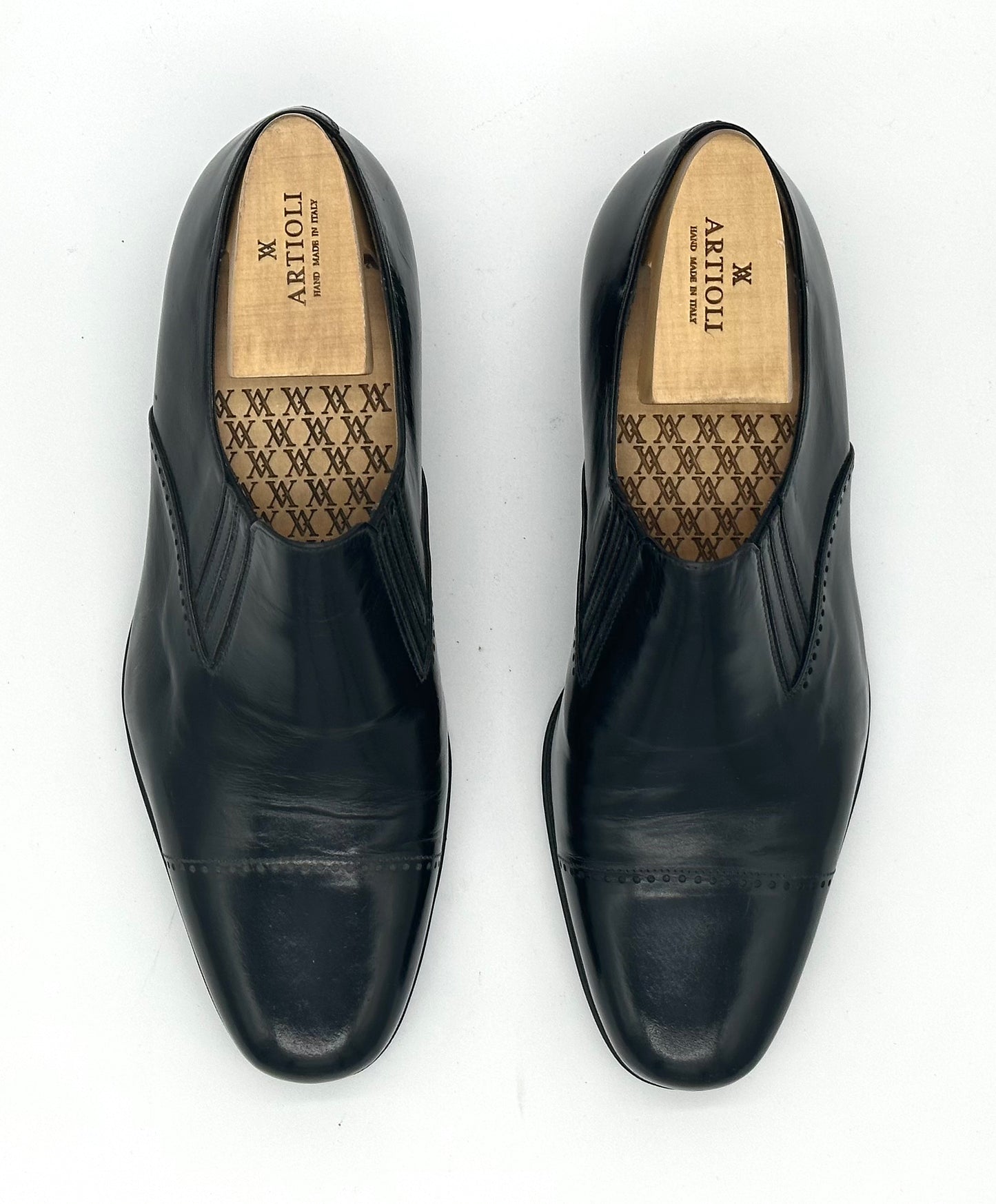 Mocassin Artioli en cuir noir