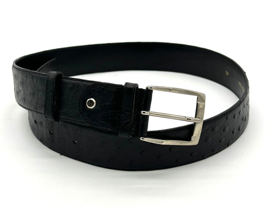 Ceinture Roberto Celk en autruche noir