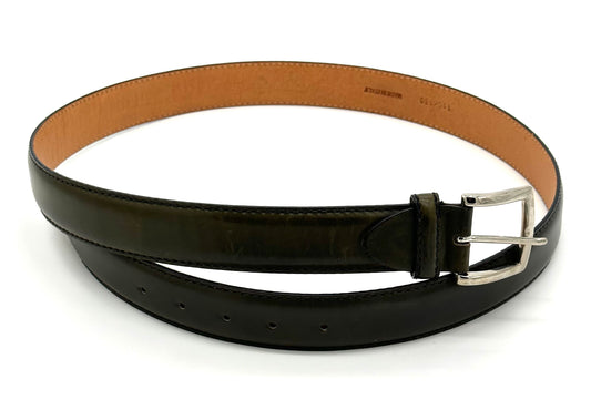 Ceinture Roberto Celk en cuir vert foncé
