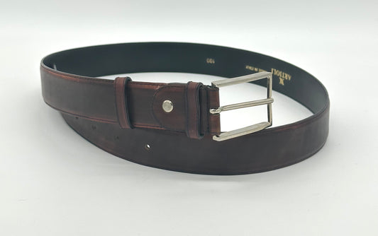 Ceinture Artioli en cuir bordeaux