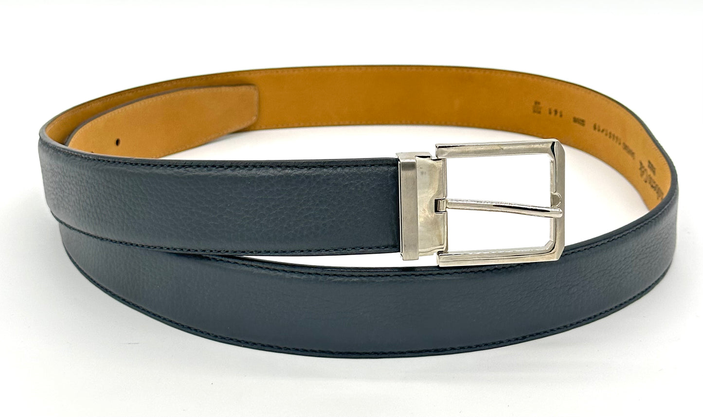 Ceinture Roberto Celk en cuir gris clair