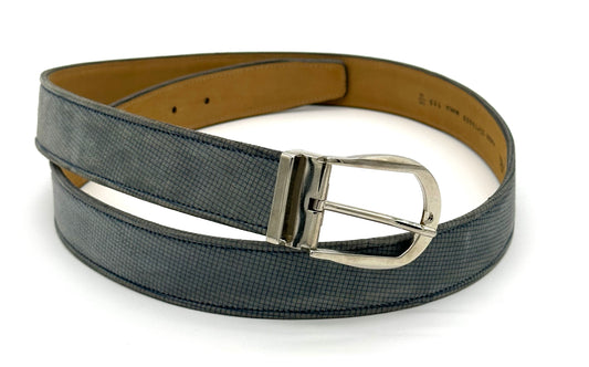 Ceinture Roberto Celk en Suède bleu clair