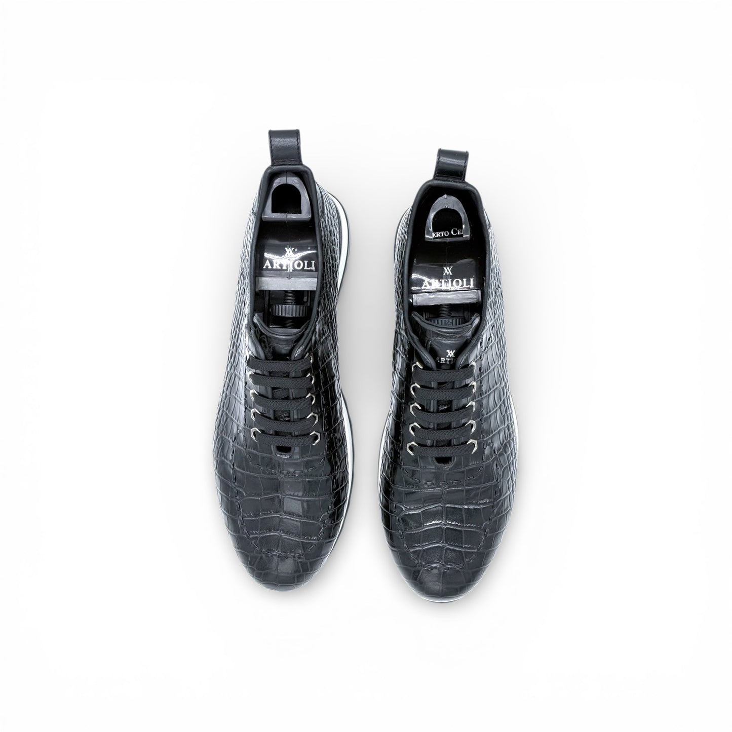 Sneakers Artioli croco noir