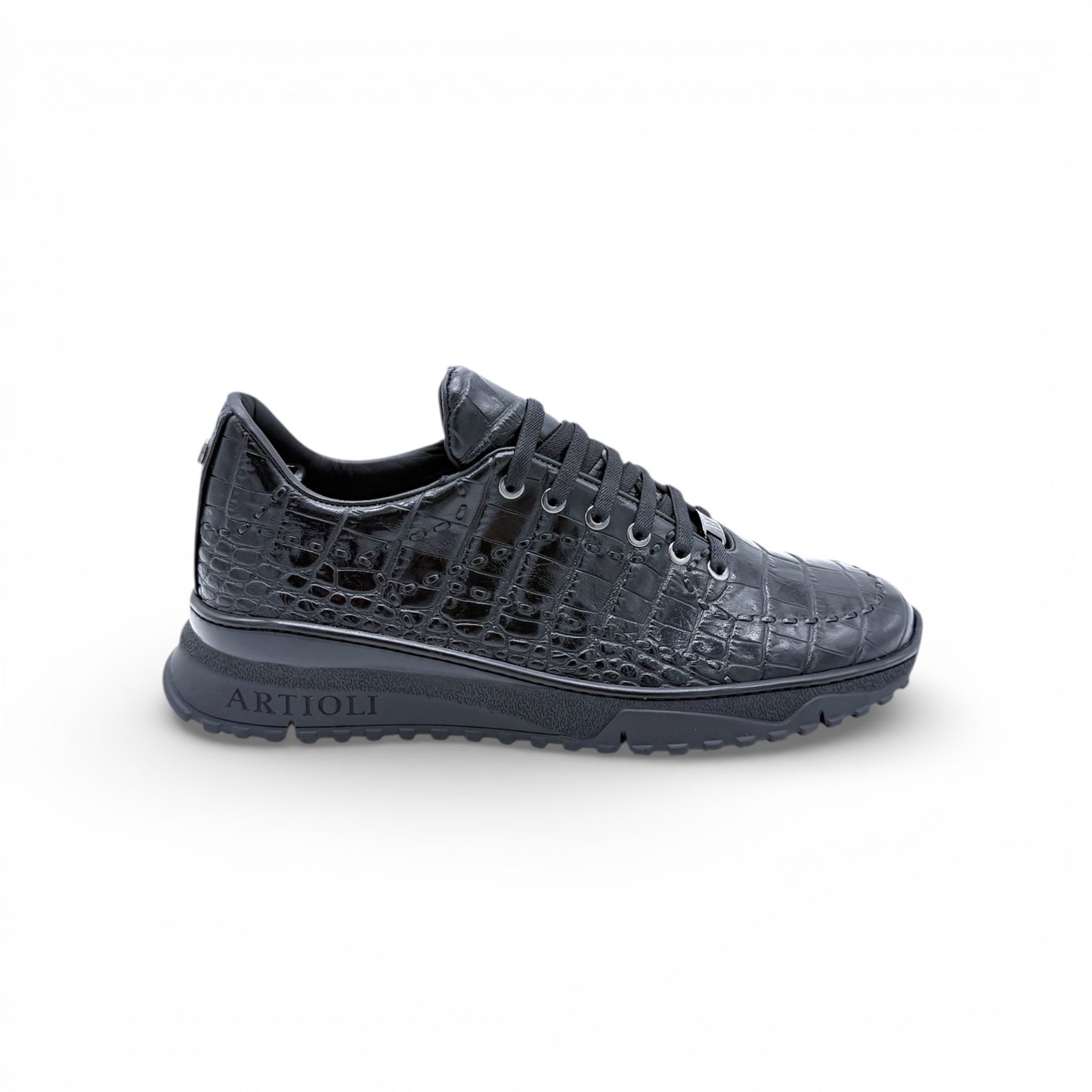 Sneakers Artioli croco noir