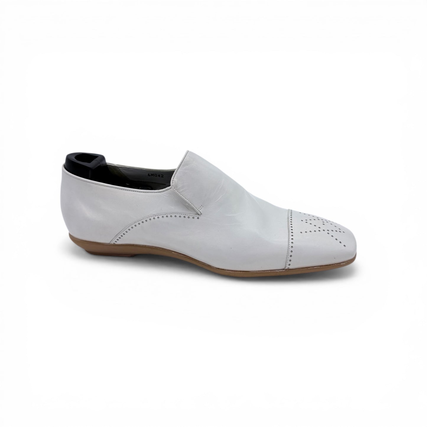 Mocassin Artioli en cuir souple blanc
